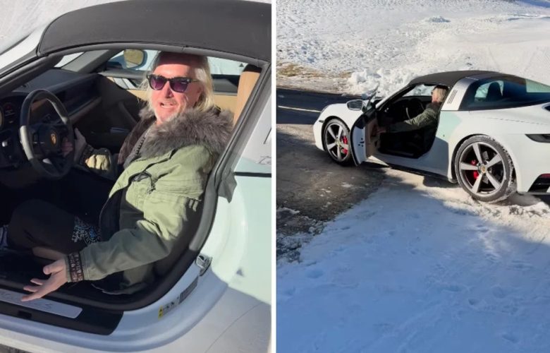 Der Grund macht sprachlos: Robert Geiss versenkt 130.000-Euro-Porsche im Schnee